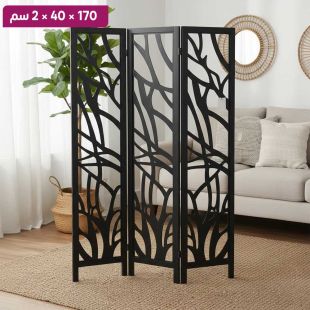 فاصل قابل للطي بتصميم أنيق من خشب البولونيا 170 × 40 × 2 سم