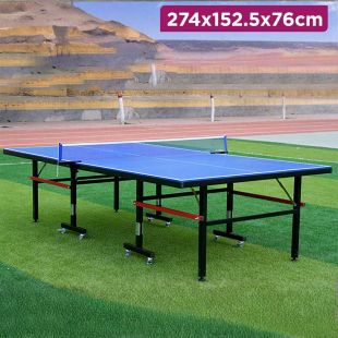 Foldable Tennis Table with Wheels - 274 × 152.5 × 76 cm