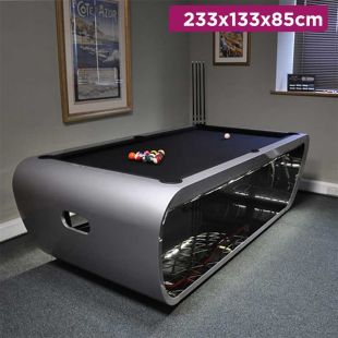 Elegant Curved Base Billiard Table - 233 × 133 × 85 cm