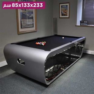 طاولة بلياردو بقاعدة منحنية أنيقة - 233 × 133 × 85 سم