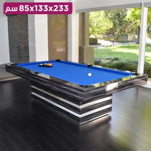 طاولة بلياردو فاخرة مع قاعدة أنيقة - 233 × 133 × 85 سم
