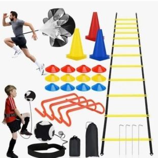 26 Pcs Complete Agility Training Set with Dual Storage Bags