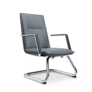 Faux Leather Office Chair with Metal Base 95 × 60 × 65 cm