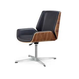 Faux Leather Office Chair with Metal Base 95 × 67 × 67 cm