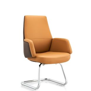 Faux Leather Office Chair with Metal Base 95 × 60 × 55 cm