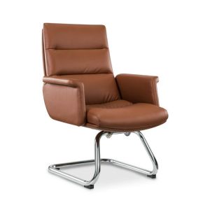 Faux Leather Office Chair with Metal Base 95 × 60 × 60cm