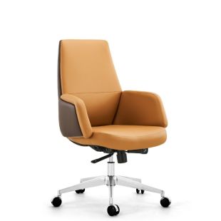 Faux Leather Office Chair with Metal Base 105 × 60 × 65 cm
