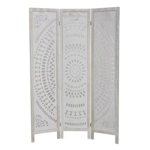 Paulownia Wood Foldable Carved Divider 170 × 40 × 2 cm