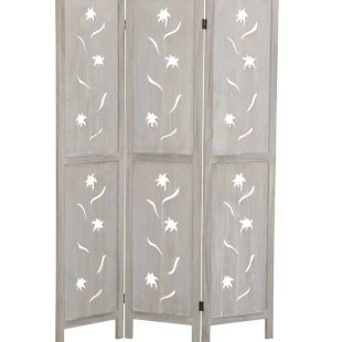 Paulownia Wood Foldable Decorative Carved Divider 170 × 40 × 2 cm