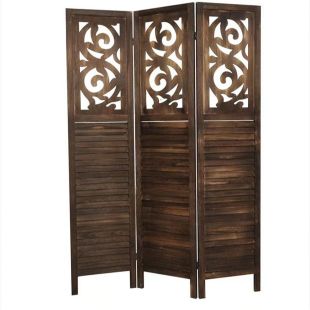 فاصل قابل للطي بتصميم ريترو من خشب البولونيا 170 &times; 40 &times; 2 سم