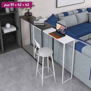 كرسي بار عصري بإطار حديد 42×42×91 سم