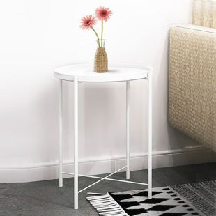 طاولة دائرية معدنية 52 × 42 سم