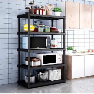 منظم مطبخ بلاستيك متعدد الإستخدامات مع عجلات