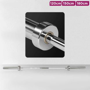 Steel Straight Barbell Bar Multi Length 120-150-180cm