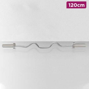 120cm Curved Steel Barbell Bar