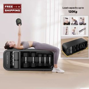 Multifunctional Storage Bench with Rubber-Coated Training Tools