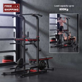 Multifunctional Training Station with Foldable Bench