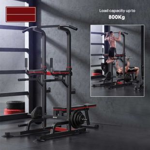 Multifunctional Training Station with Foldable Bench 180 × 78 × 220 cm