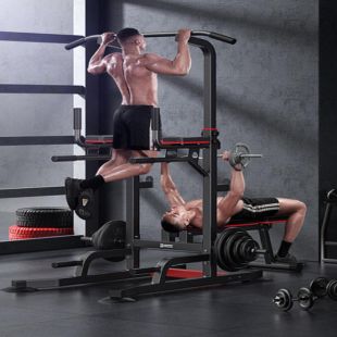 Multifunctional Training Station with Foldable Bench