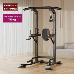 Exclusive Adjustable Power Tower with Hanging Rings