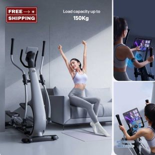 Smart Elliptical Trainer with Tablet Stand