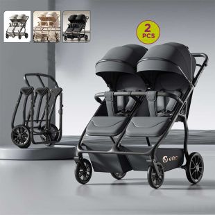 Lightweight Foldable Twin Baby Stroller