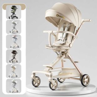 Lightweight Foldable Baby Stroller with Sunshade