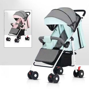 One-Click Folding Sit and Recline Baby Stroller