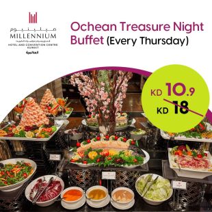 Enjoy Seafood Dinner Buffet at Millennium Hotel & Convention center