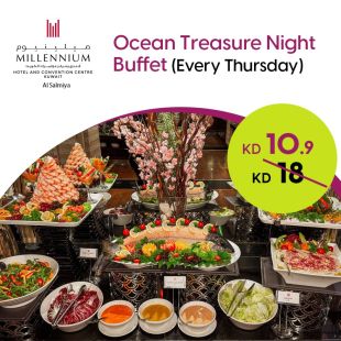Enjoy Seafood Dinner Buffet at Millennium Hotel & Convention center