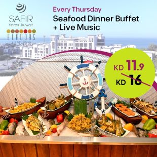 Enjoy Thursday Delicious Seafood Dinner Buffet at Safir Hotel Fintas 