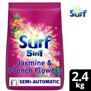 مسحوق غسيل الياسمين والزهرة الفرنسية للغسالات العادية 2.4 كجم من Surf