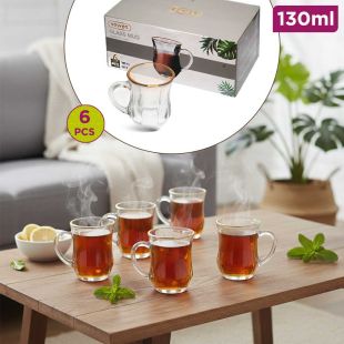 Set of 6Pcs Tea Cups 130ml