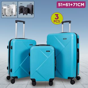 Set of 3 Elegant Hard Travel Luggage 71 + 61 + 51 cm