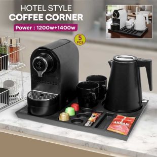 Set of 5 Pcs Hotel Style Coffee Corner by Unique