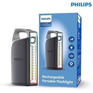 مصباح يدوي ABS متعدد الوظائف قابل للشحن بقوة 1000 لومن من PHILIPS