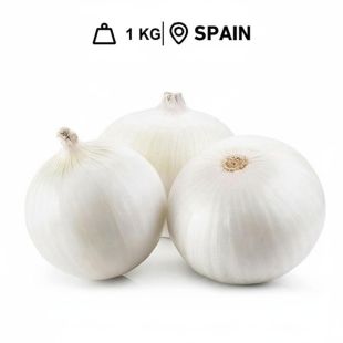 بصل أبيض اسباني طازج (1 كجم تقريباً)