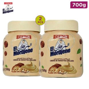 El Mordjene Roasted Hazelnut Cream Spread 700 g (2 Pieces)