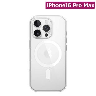 غطاء حماية مضاد للصدمات شفاف لهاتف iPhone 16 Pro Max مع MagSafe من Hishell