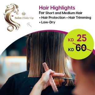 Hair Highlights For Short and Medium Hair + Hair Protection at Elida Salon 