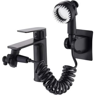 طقم دش للحوض مع هوز تلسكوبي