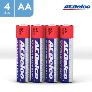 طقم 4 بطاريات AA قوة 1.5 فولت Super Heavy Duty من AC Delco