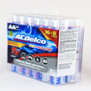 طقم 24 بطارية AA  قوة 1.5 فولت Maximum Power Alkaline من AC Delco