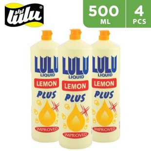 Lulu Dish wash Liquid Lemon 500 ml x 4