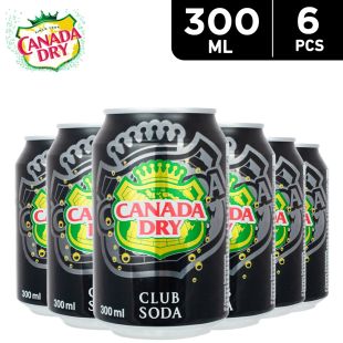 Canada Dry Club Soda 6 x 300 ml