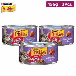 Friskies Prime Filets Turkey Wet Cat Food 155 g x 3 