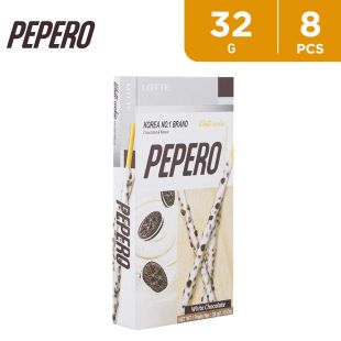 Pepero White Chocolate and Biscuit 8 x 32g by Lotte