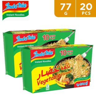 اندومي نودلز الخضروات سريعة التحضير 20 ×77 جم (جديد)