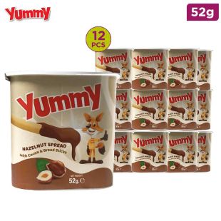 Yummy Hazelnut Spread With Cocoa & Bread Sticks - 12 x 52g
