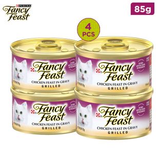 Fancy Feast - Grilled Chicken Feast in Gravy Gourmet Cat Food 4 x 85g